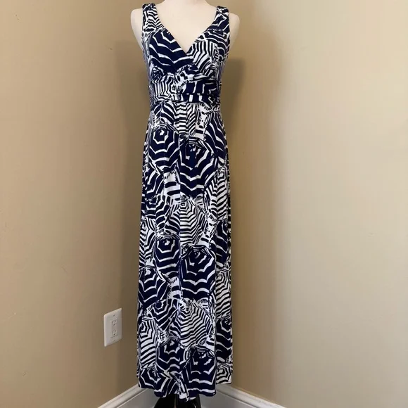 chinese dress ladies Lilly Pulitzer Women's Malone Maxi Dress, Las Olas Aqua Strong Current Sea,  L: Buy Online at Best Price in UAE main image 0